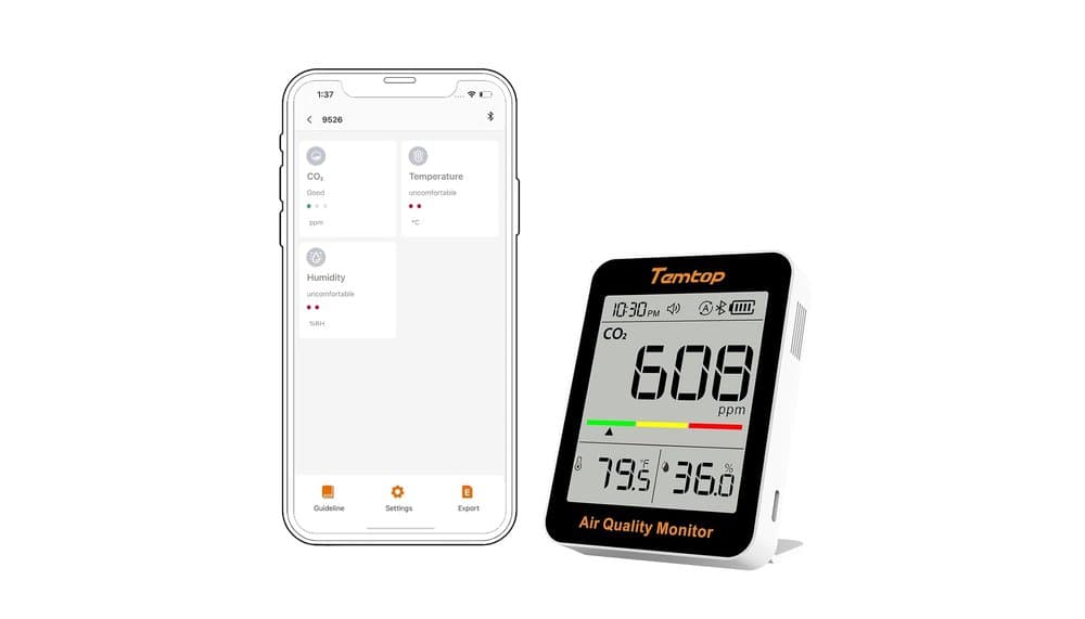 Test: Temtop C1+ Bluetooth CO2-mätare inomhusluft